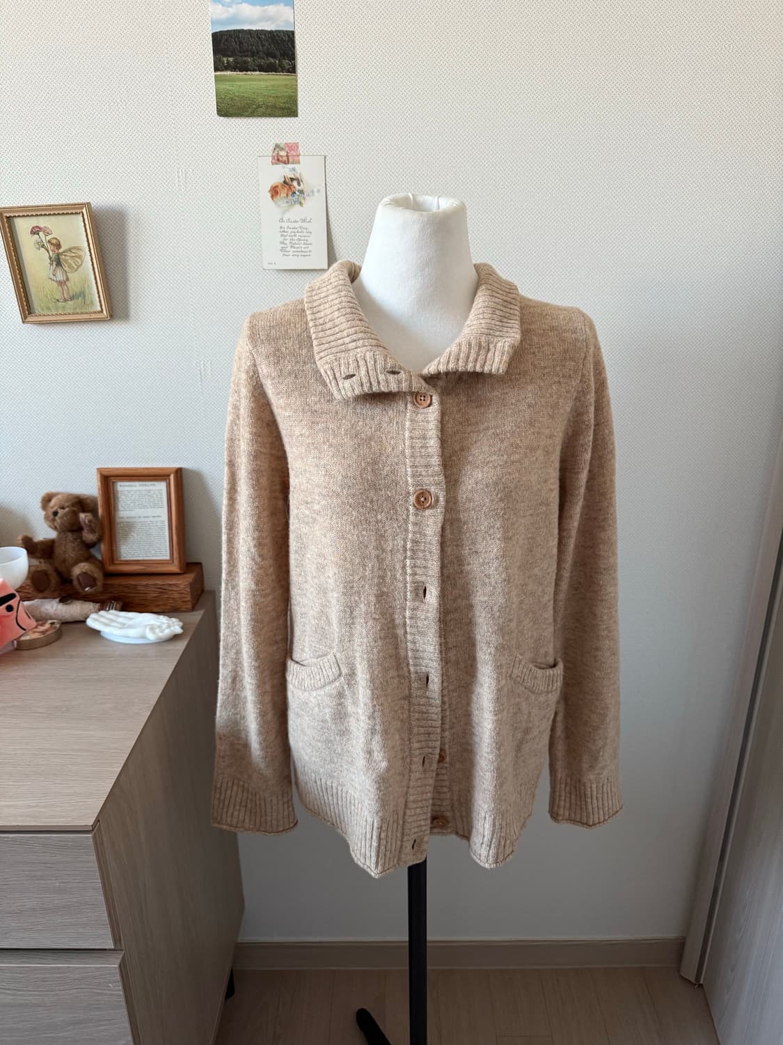 양모 모리걸 니트 가디건 상품이미지1