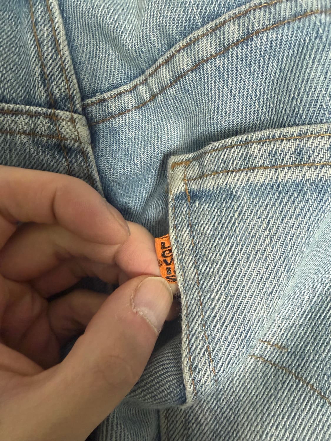 70-80년대 리바이스 684  (오렌지탭) 부츠컷 데님 31siz 상품이미지4