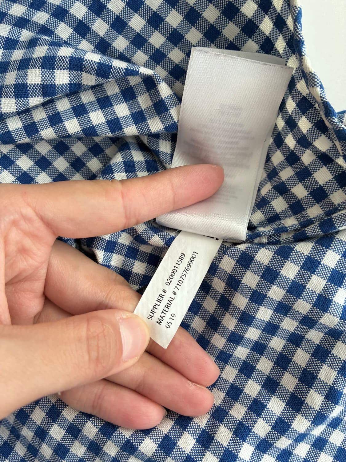 M) 폴로 랄프로렌 클래식핏 깅엄 체크 셔츠 블루 상품이미지7