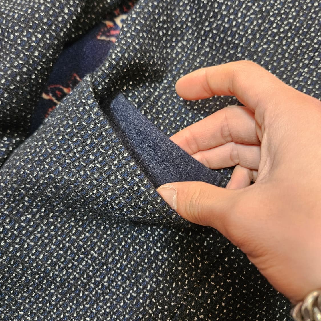 앤드류마크 네프 트위드 바스켓 블레이져 자켓 상품이미지5