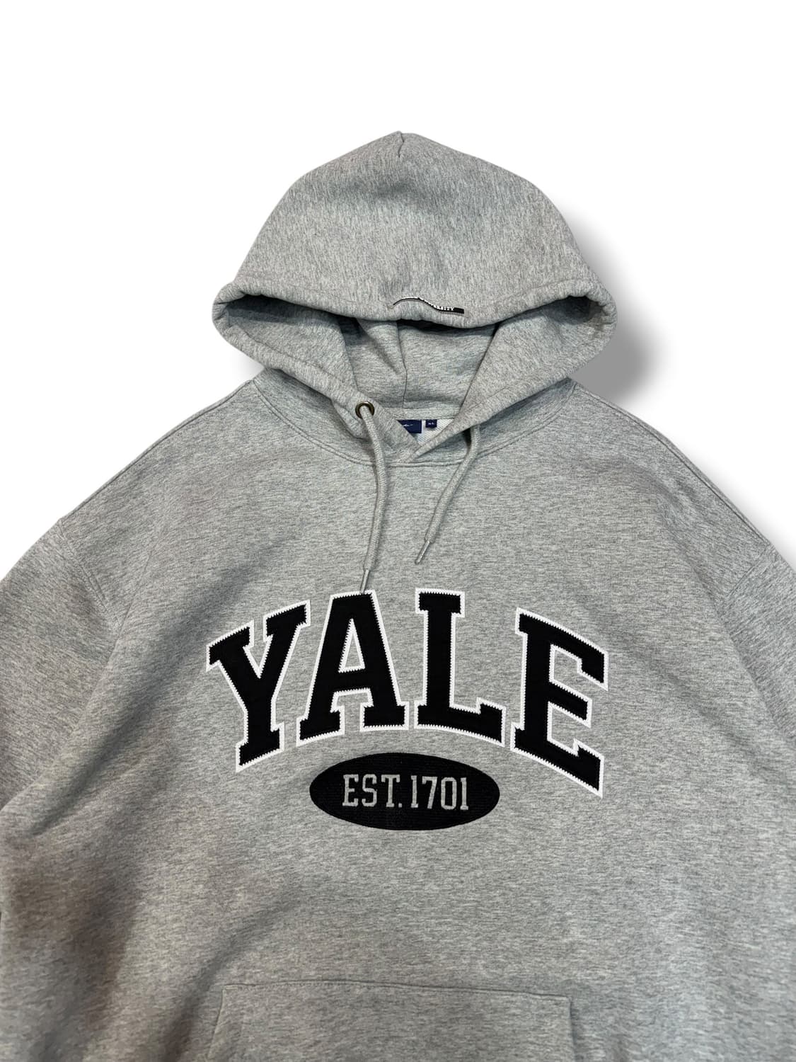 예일 YALE 대학교 그레이 후드티 (XL)  상품이미지2
