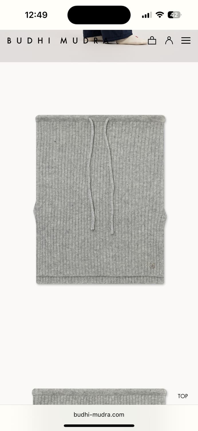 부디무드라 와이드 워머 그레이 새상품 상품이미지3