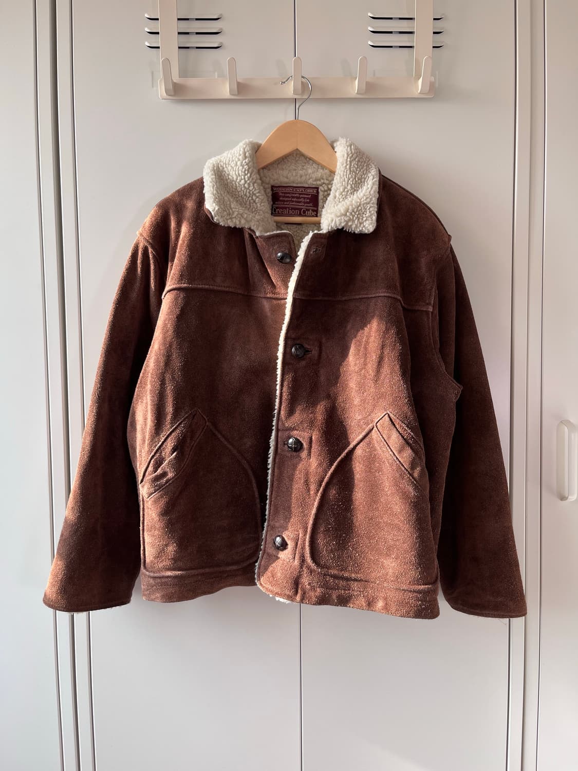 빈티지 리얼 소가죽 스웨이드 무스탕 상품이미지5