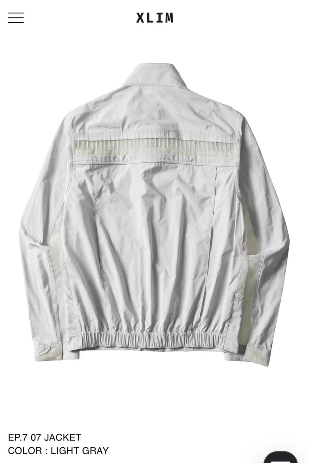 Xlim ep.7 07 jacket (M) light gray 상품이미지2