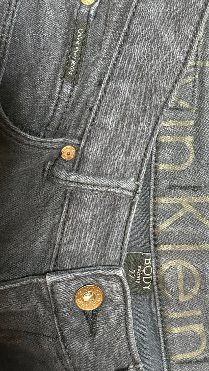 캘빈클라인 로우라이즈 스키니 팬츠 상품이미지4