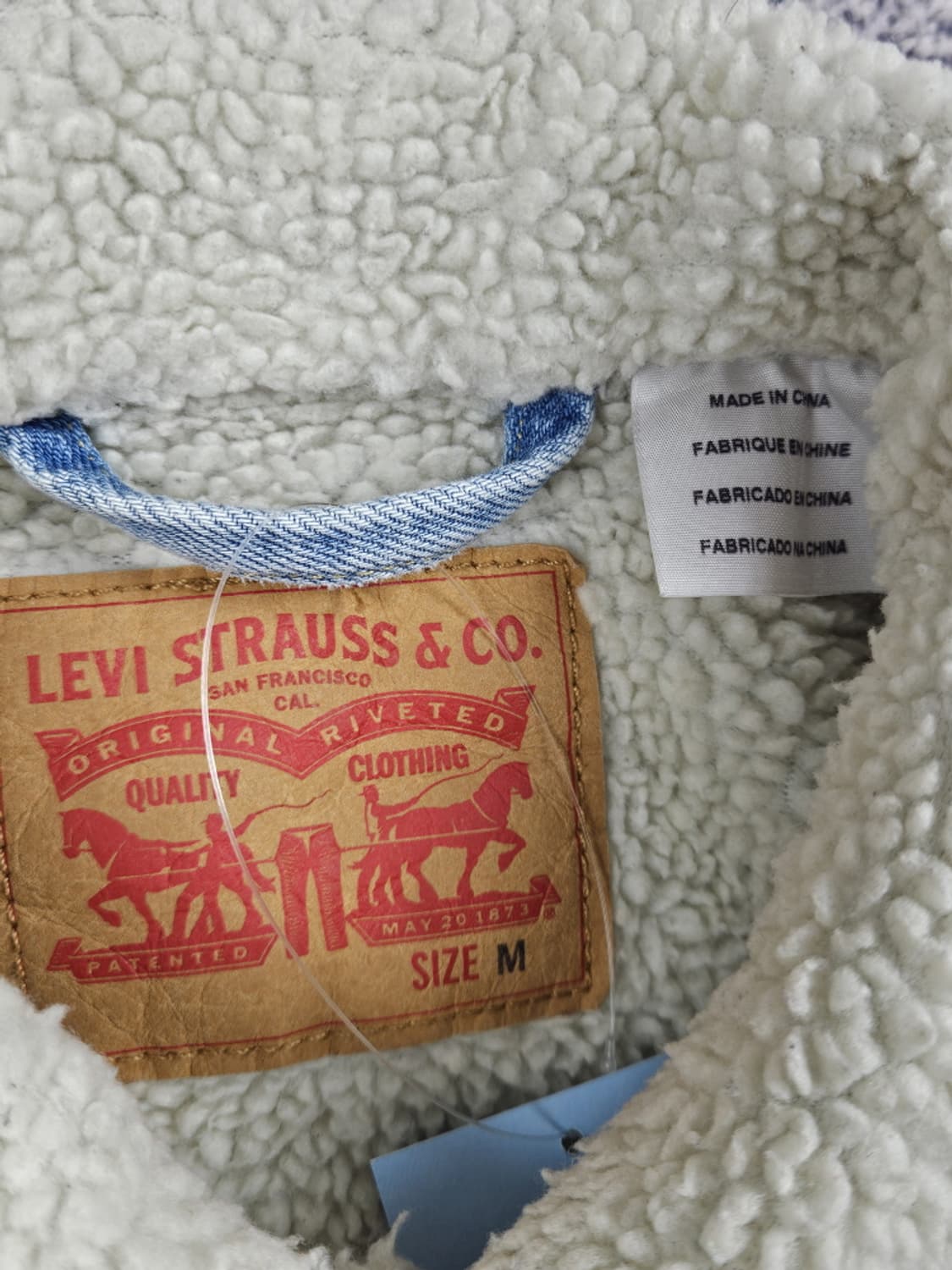 리바이스 쉐르파 라이트데님 트러커 자켓 ( M ) / 10334 상품이미지8