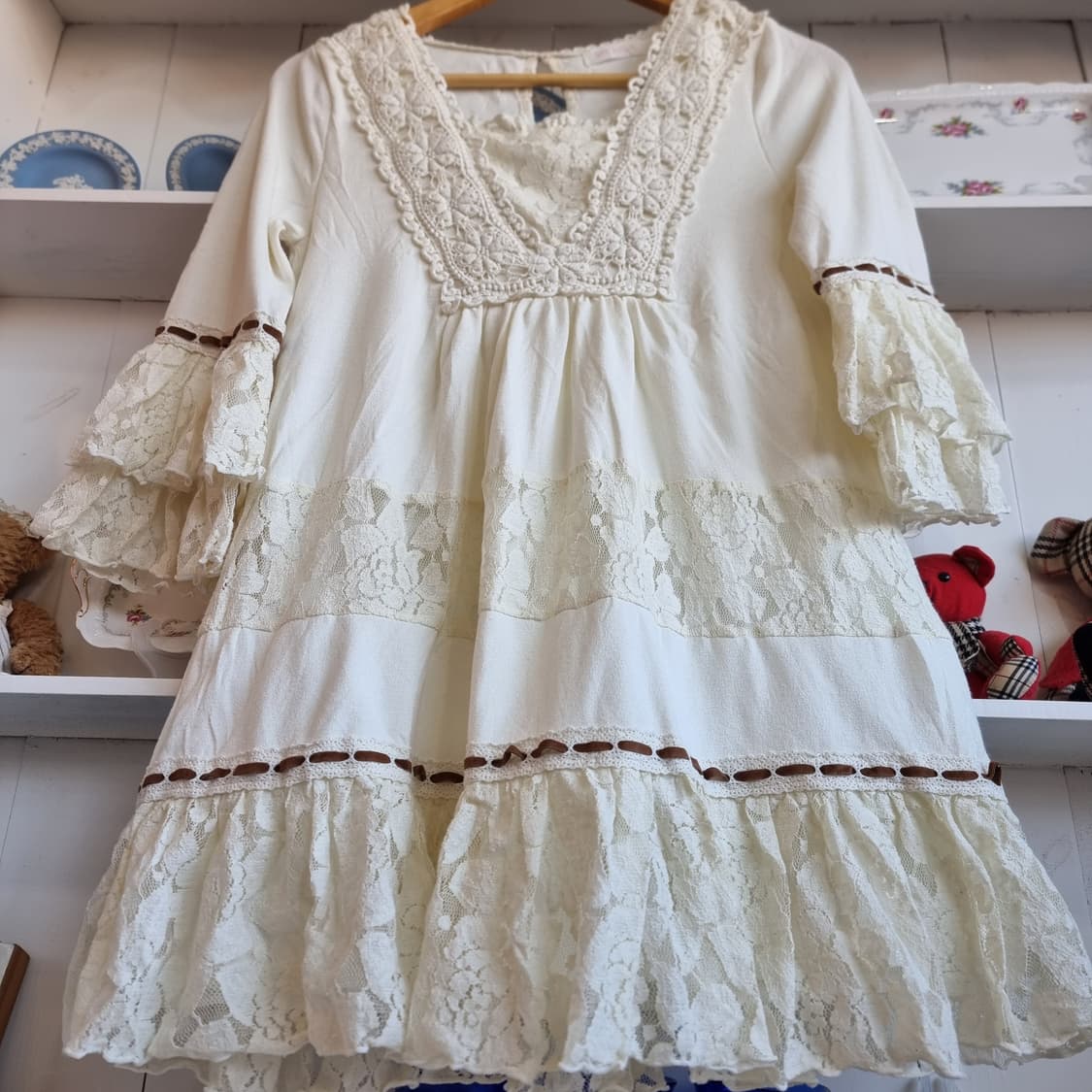 리즈리사 LIZ LISA 레이스 티어드 원피스 상품이미지6