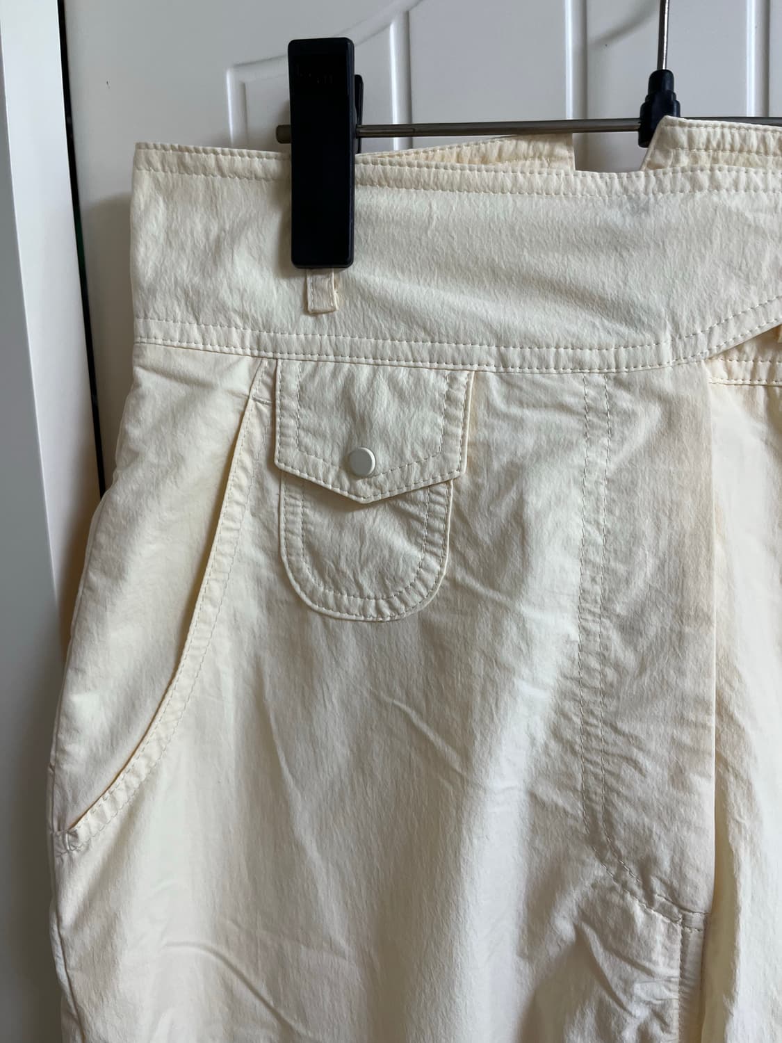 로우클래식 스냅 벨티드 팬츠 크림 상품이미지2