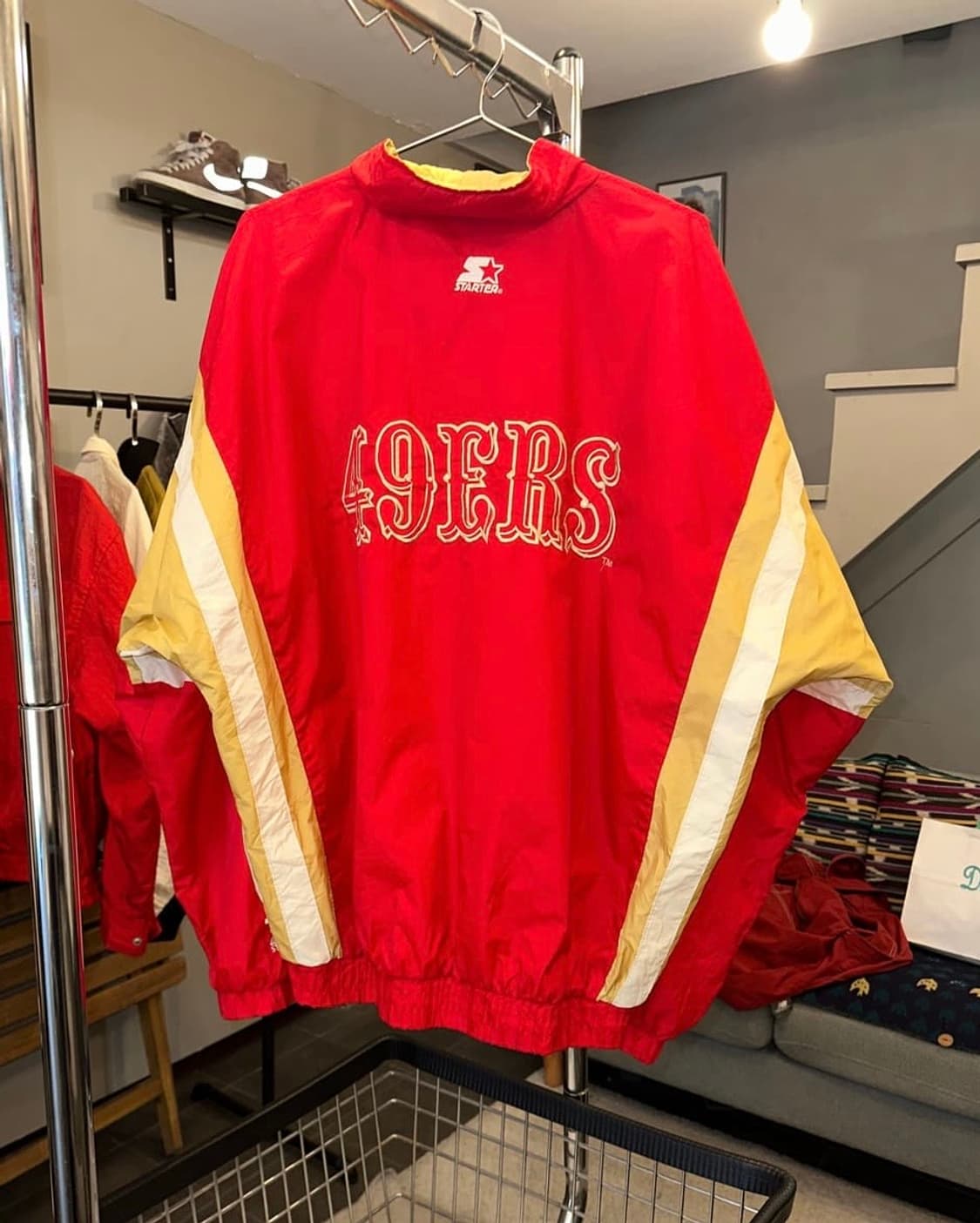 스타터 센프란시스코 49ers 바람막이 xl 사이즈5만원에 판매합니다.  상품이미지2