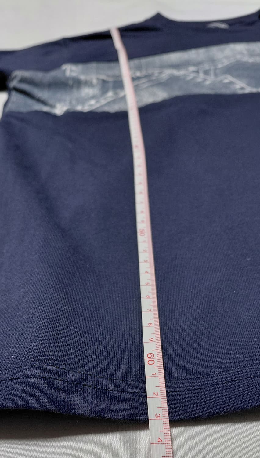 [L] 아웃도어 프로덕츠 제로스테인 데님 패치워크 포켓 티셔츠 (네이비) 상품이미지9