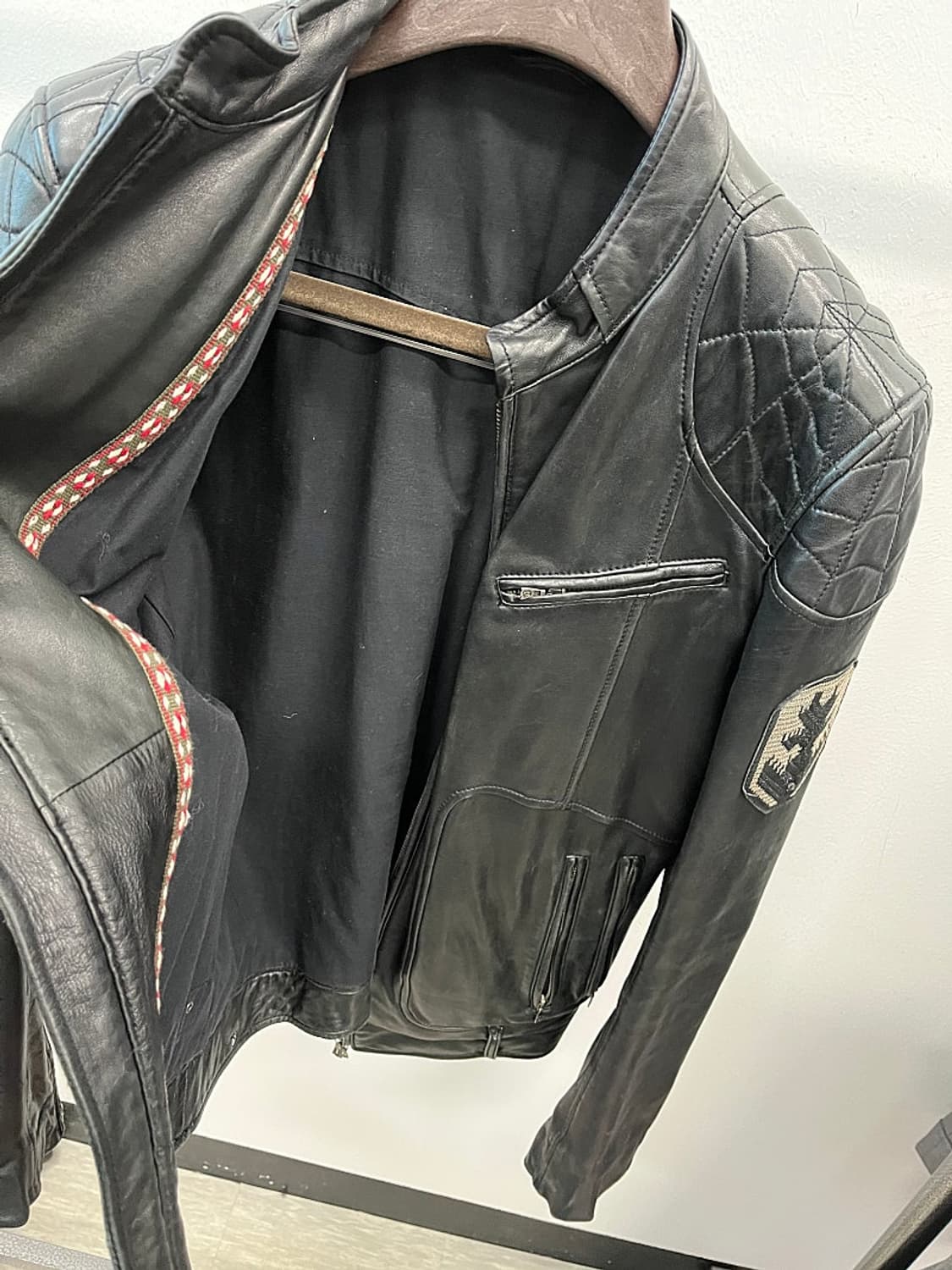 100) 디젤 라이더 가죽자켓  상품이미지6