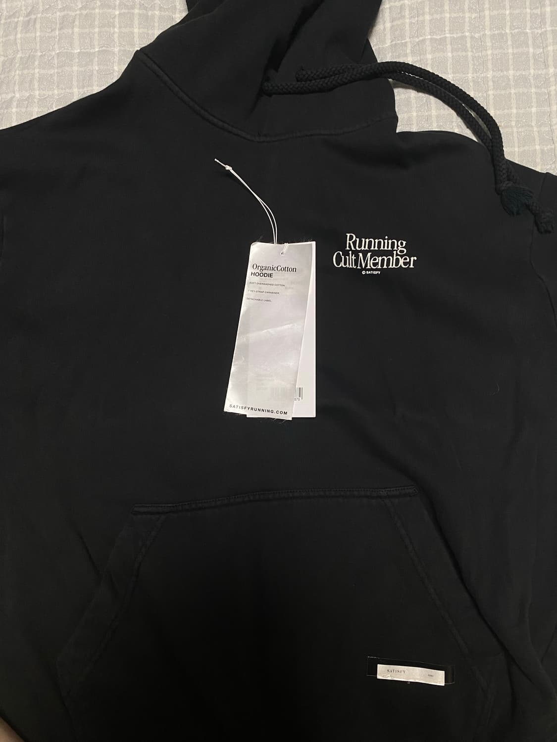 새티스파이 후드티 블랙 m 팝니다 상품이미지2