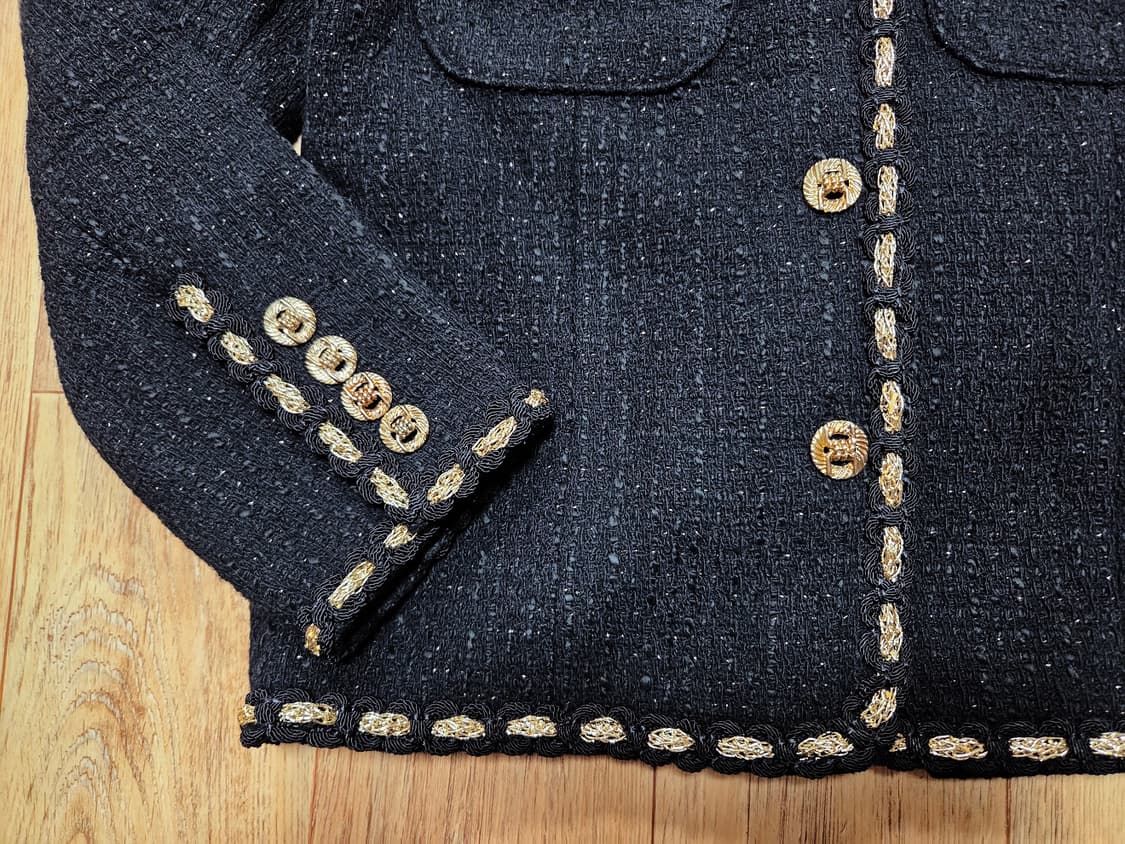 위아(WE ARE) 금장 빈티지 트위드자켓 55-66 새상품 상품이미지9