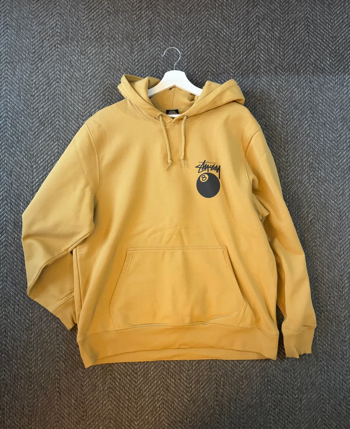 스투시 8볼 후드 L 카키옐로우 상품이미지2