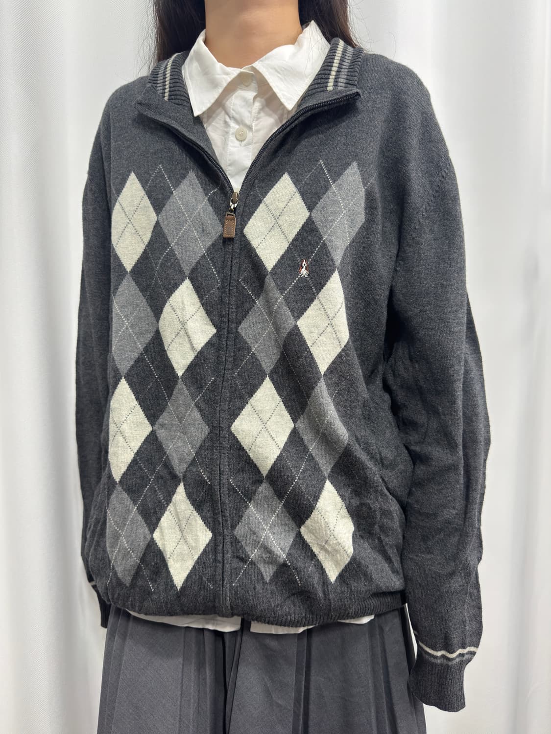 hush puppies argyle knit zipup 상품이미지5