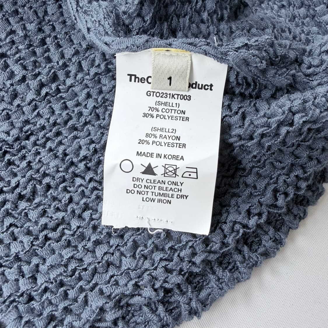 더오픈프로덕트 아가일 컷아웃 니트 상품이미지7