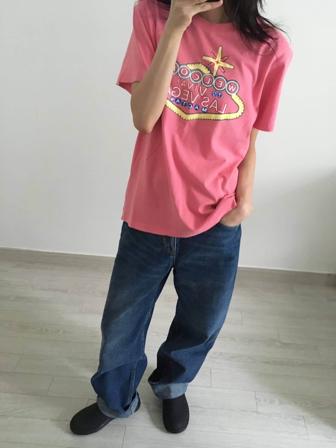 Vtg blue wide baggy jeans 상품이미지1