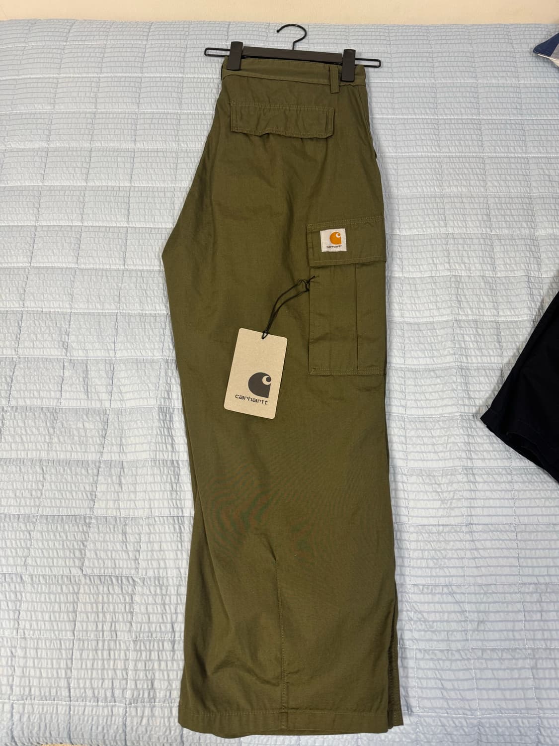 새상품 칼하트 WIP 콜 카고 팬츠 레인 36 터틀 린스드 상품이미지1