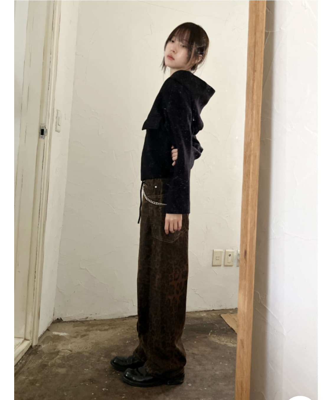 김아홉 도톰 니트 후드 JK 상품이미지2