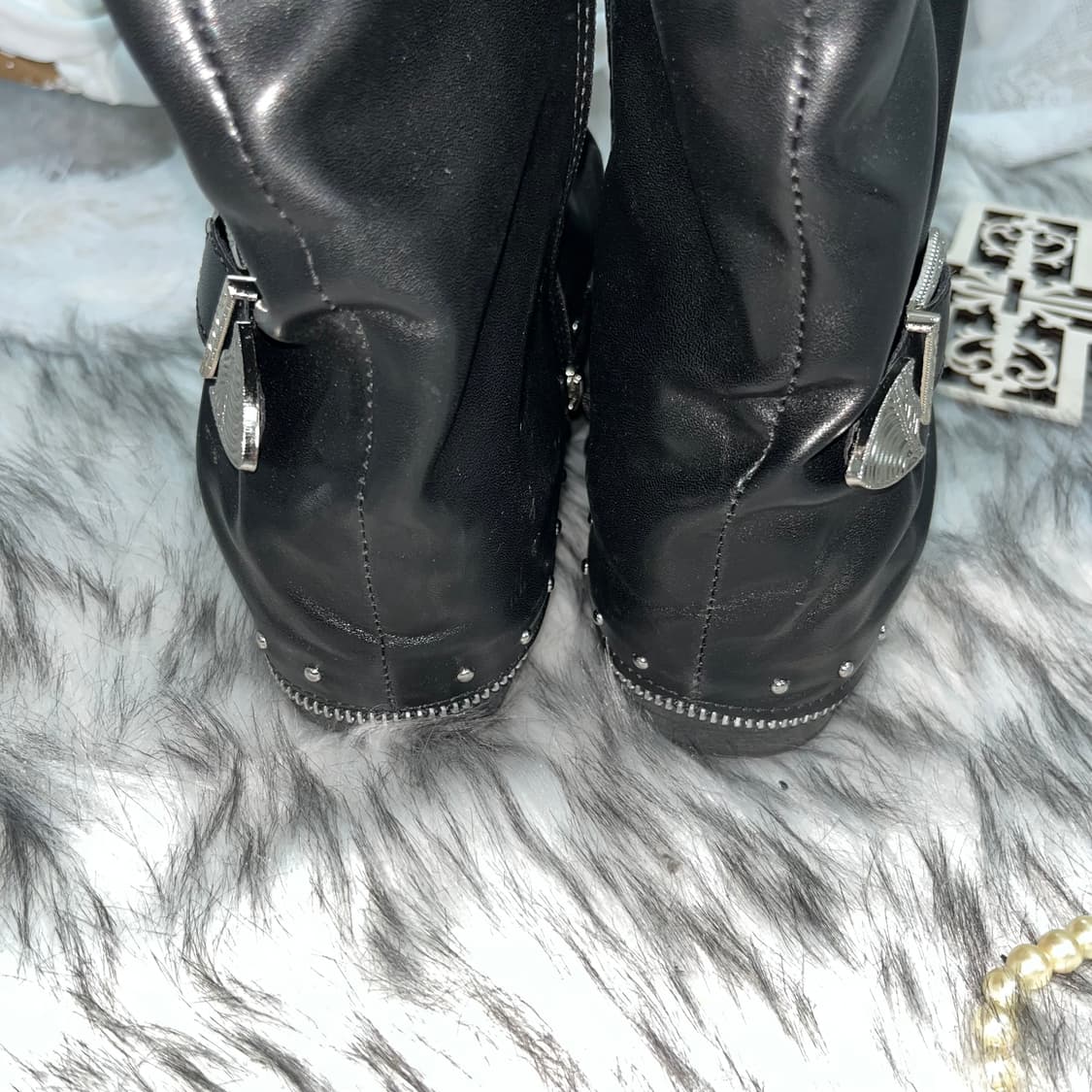 빈티지 앤틱 락시크 벨트 부츠 상품이미지5