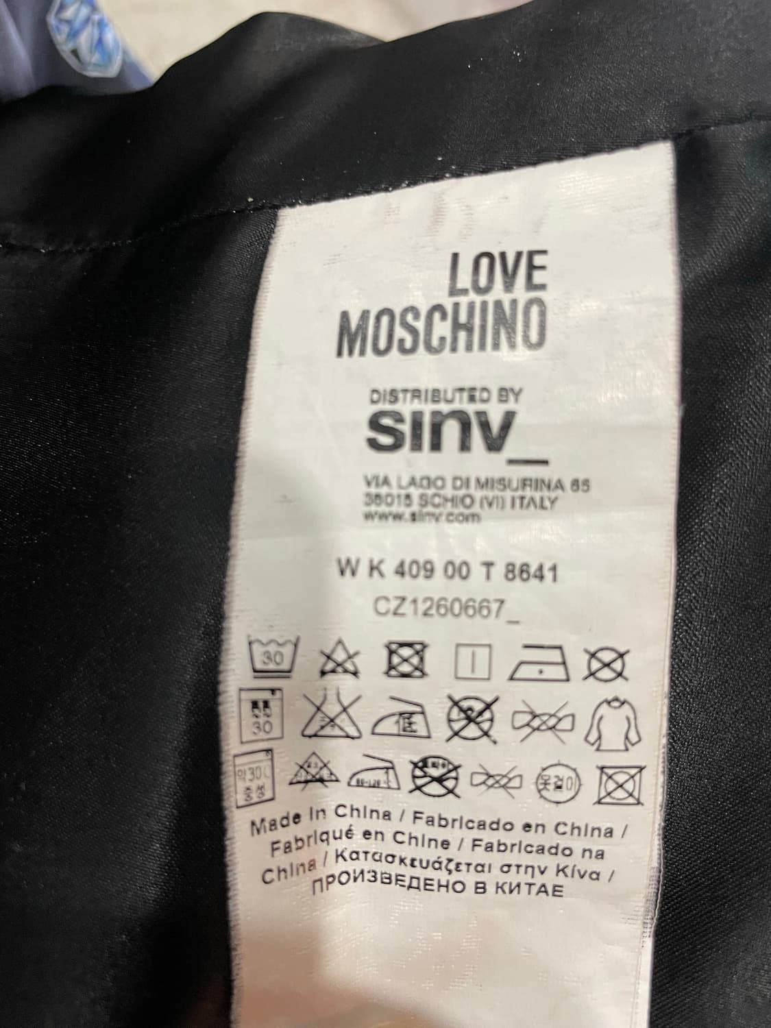 러브 모스키노 우주선 패턴 여성 패딩 XL 상품이미지4