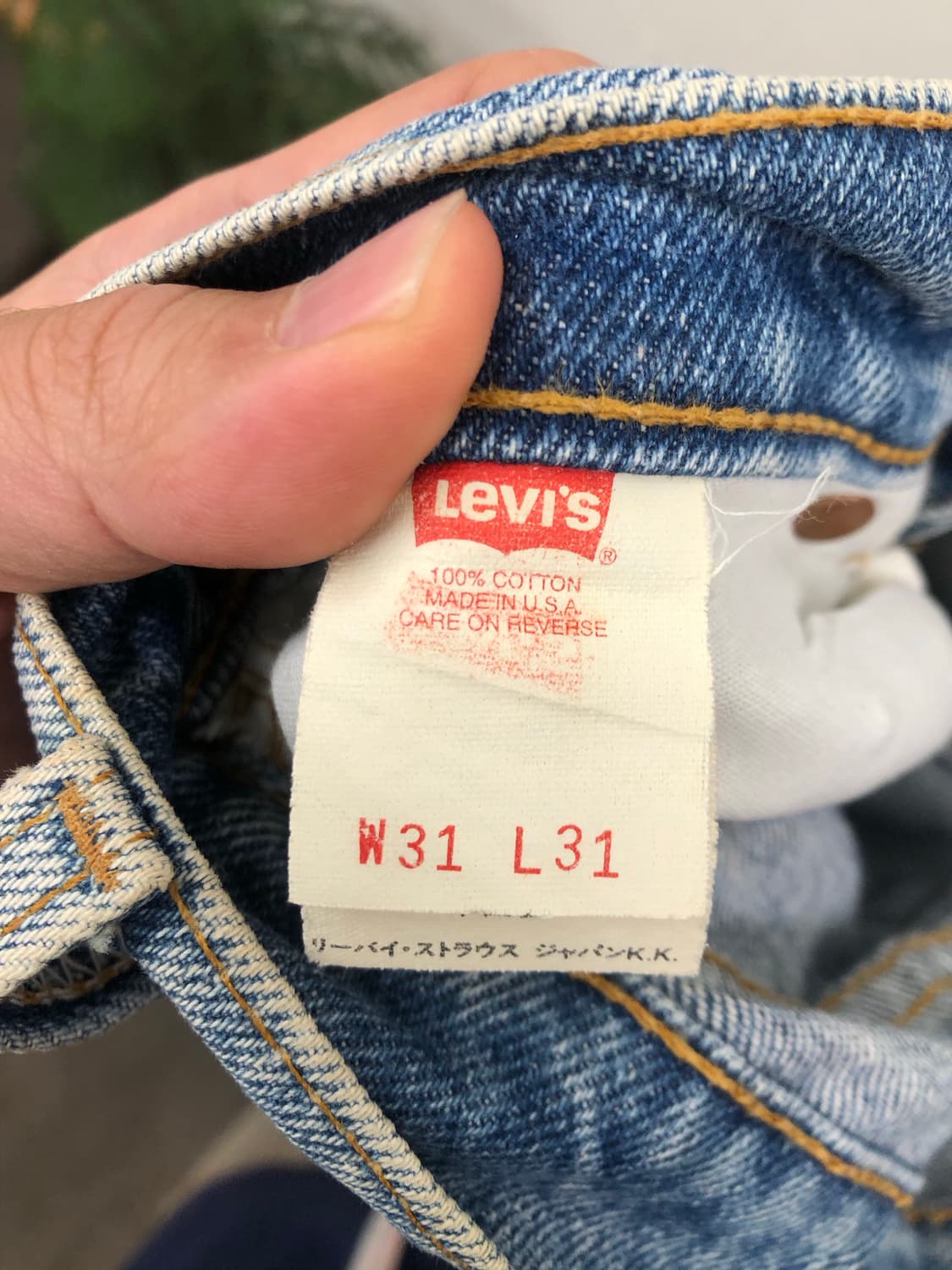 90‘s 510 31x31 made in USA 상품이미지4