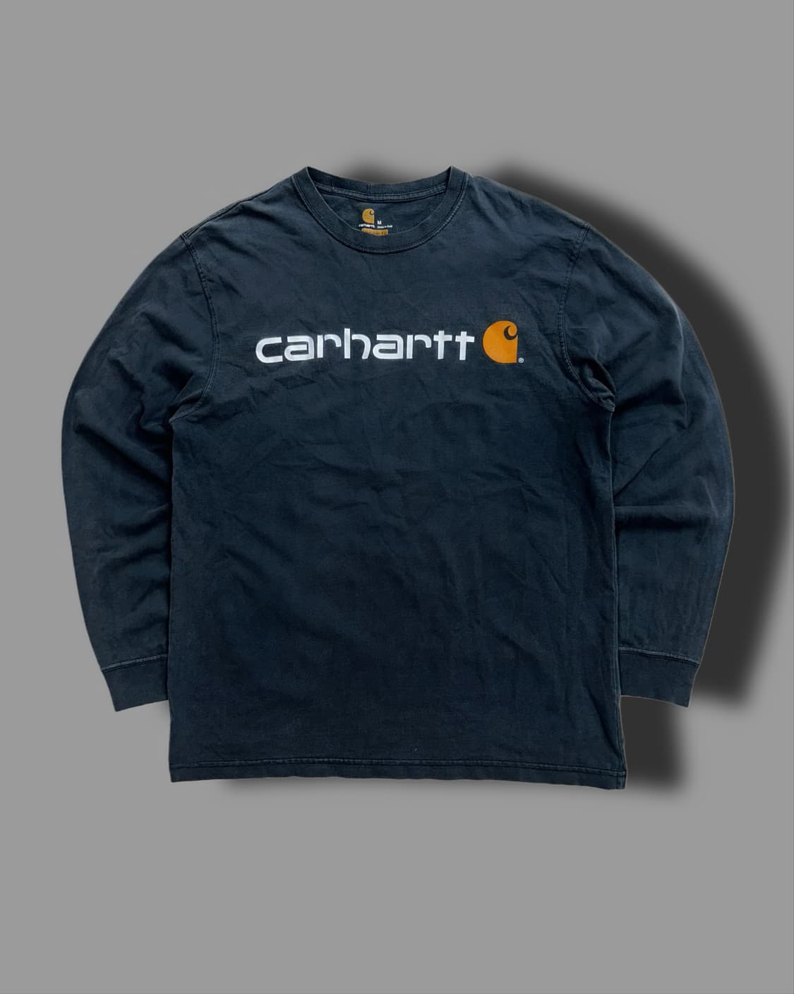 칼하트 차콜 빅로고 슬리브 M 상품이미지4
