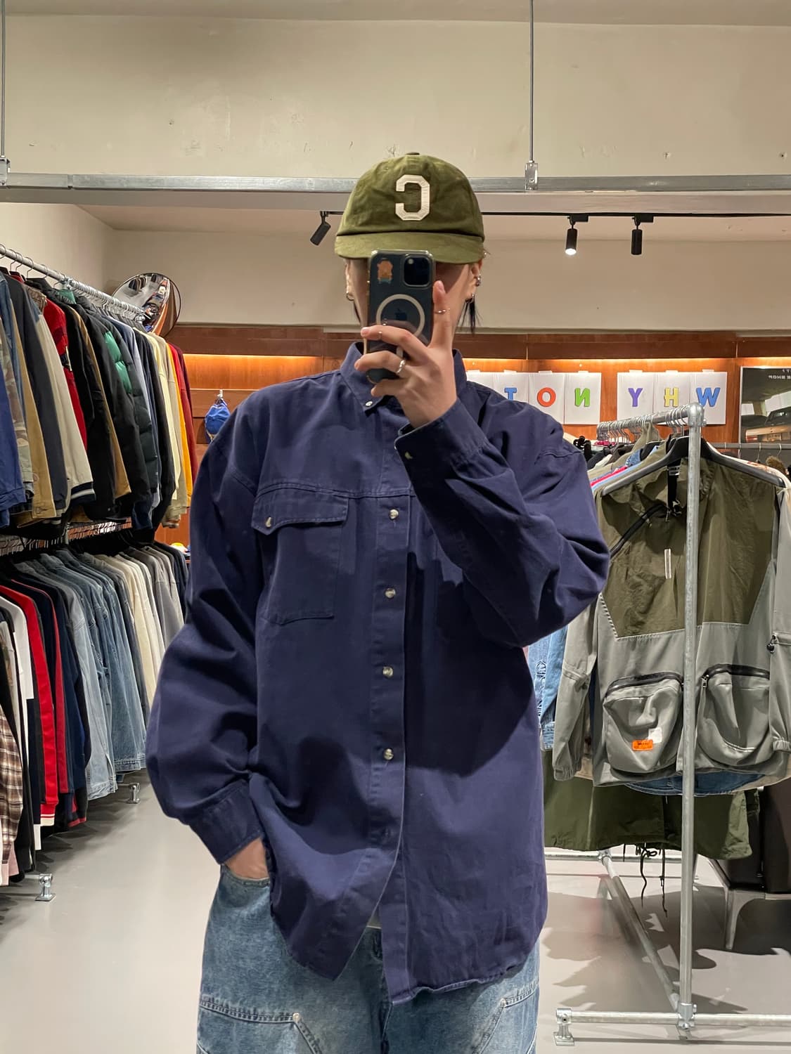 빈티지 코튼 셔츠   상품이미지1