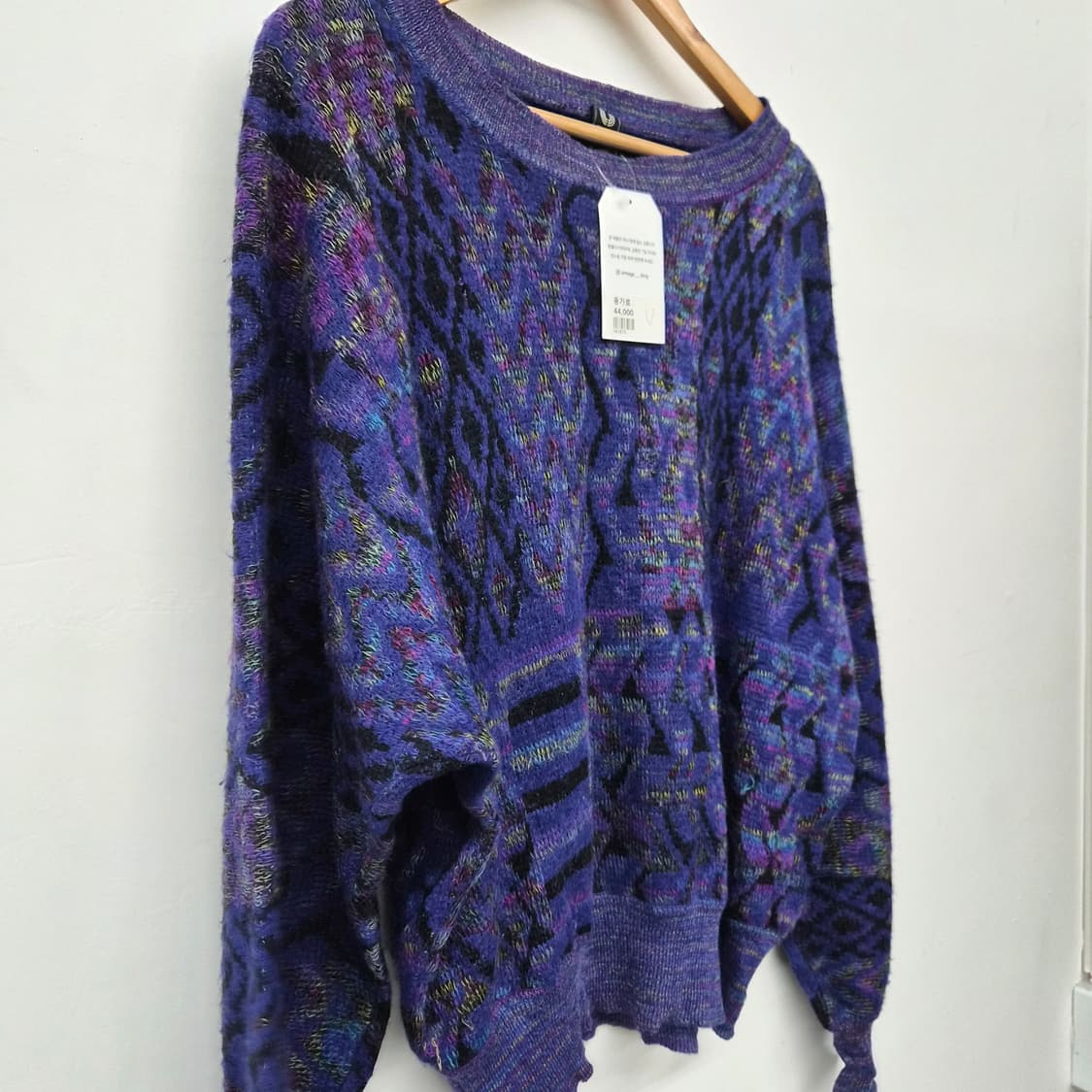 웅가로  라운드넥 퍼플 니트 여성 M 상품이미지2