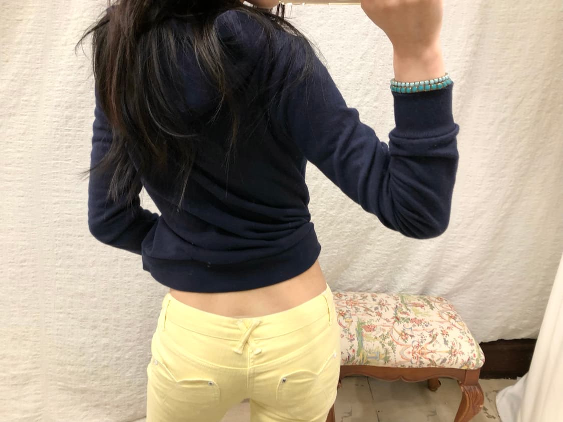 beads pocket navy zip-up 상품이미지2