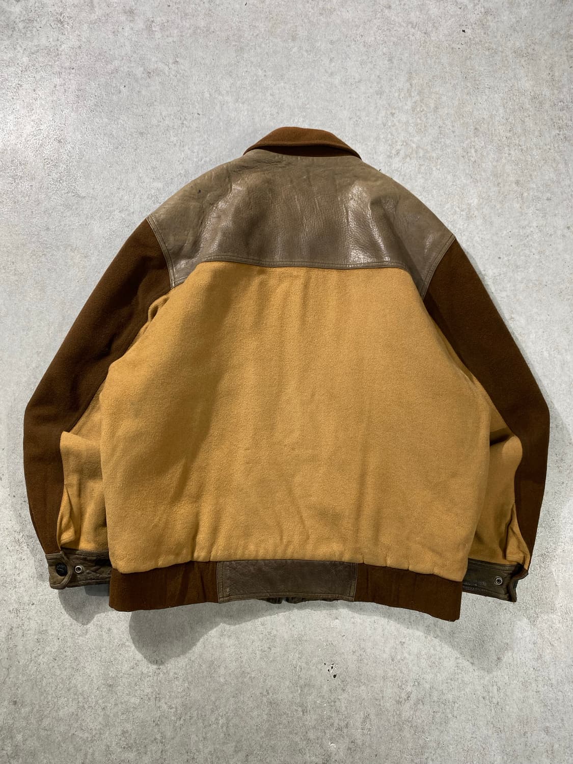 [105] 90s REDOX 레드옥스 브라운 울 레더 블루종 자켓 상품이미지6