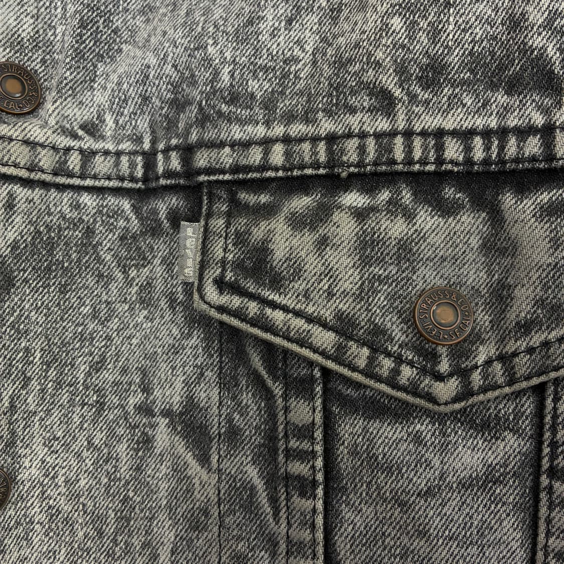 Levi‘s 리바이스 실버탭 90’s 양모 쉐르파 워싱 데님 자켓 상품이미지6