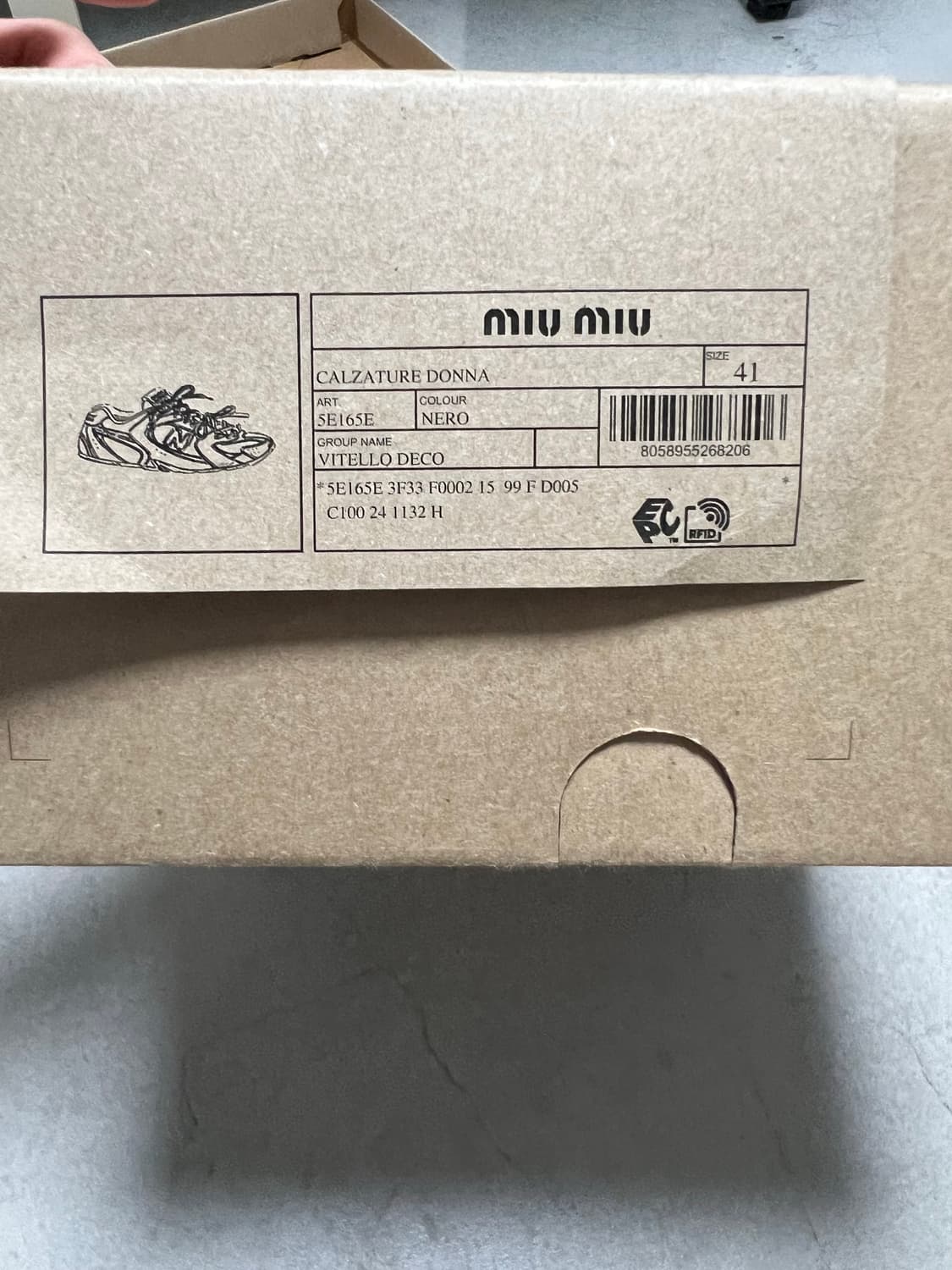 (백화점매장판)뉴발란스 x 미우미우 530 SL 블랙 레더 스니커즈 41 상품이미지8