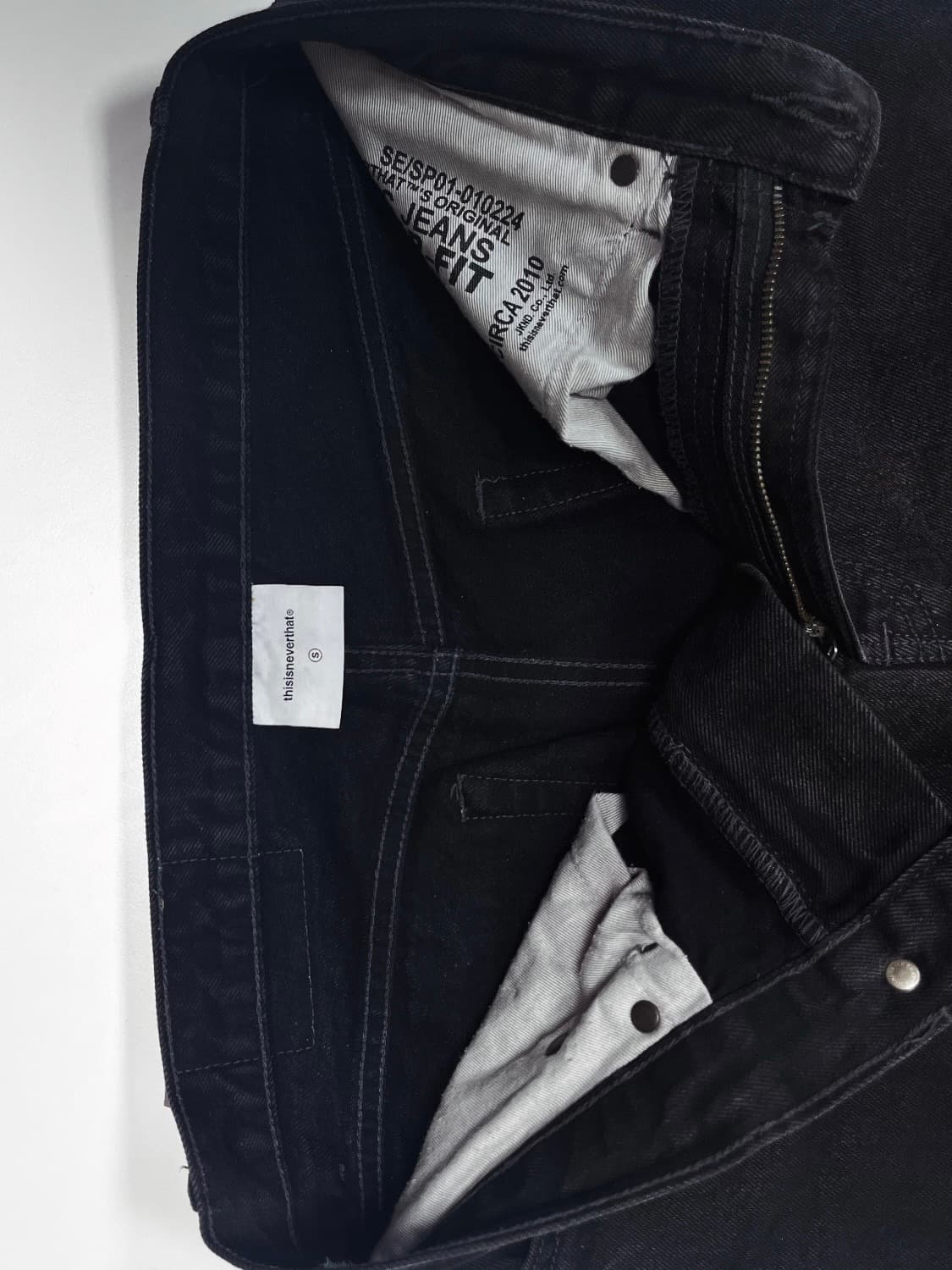 디스이즈네버댓 레귤러 진 블랙 상품이미지5