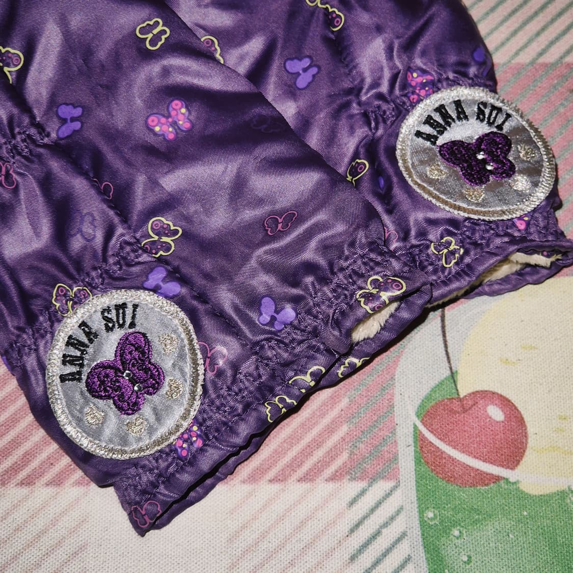 05s 안나수이 퍼플 패디드 퍼 나비 글로브 상품이미지8