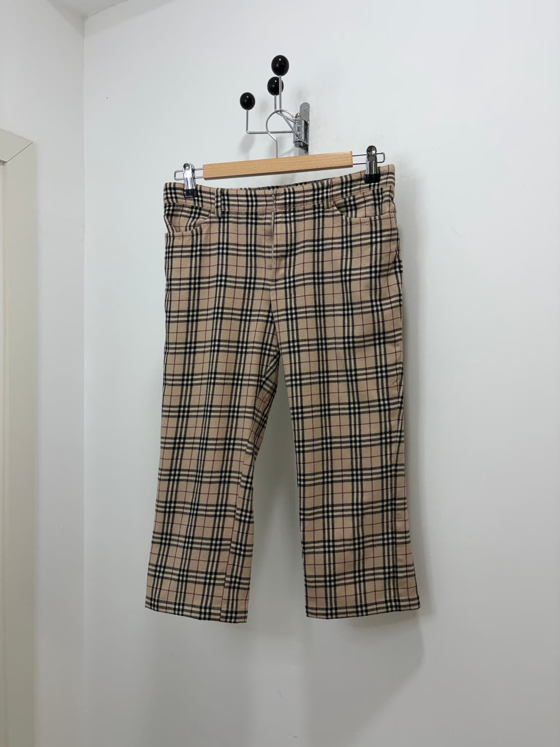 버버리 베이지 노바체크 카프리 팬츠 바지 상품이미지4