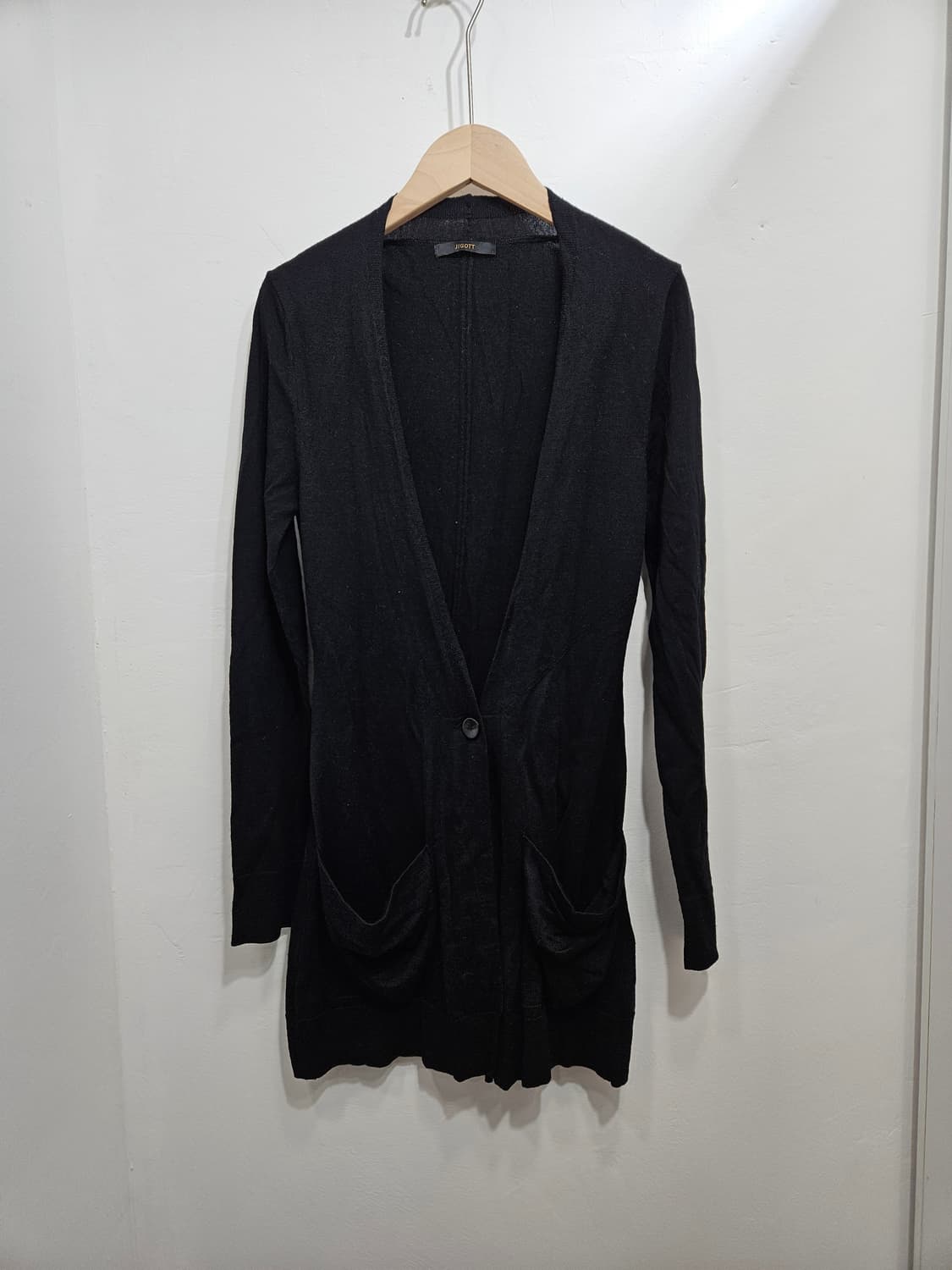 지고트(JIGOTT) 울캐시미어 얇은 가디건 S 상품이미지1