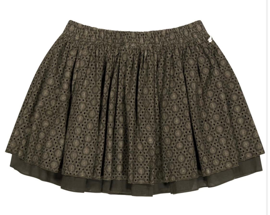 코이세이오FLOWER PUNCHING SKIRT BROWN 상품이미지1