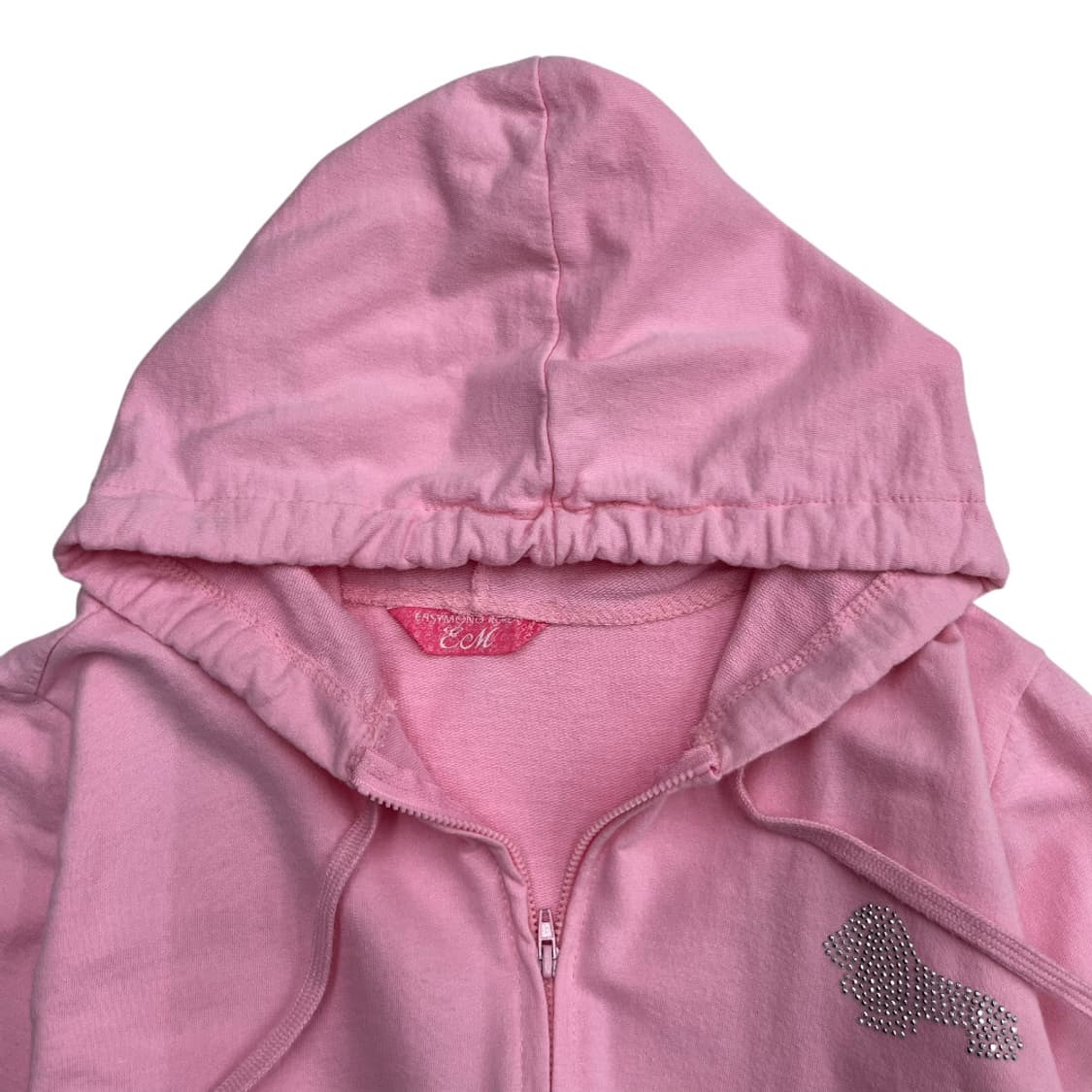 재팬 비즈 로고 핑크 후드집업 상품이미지5