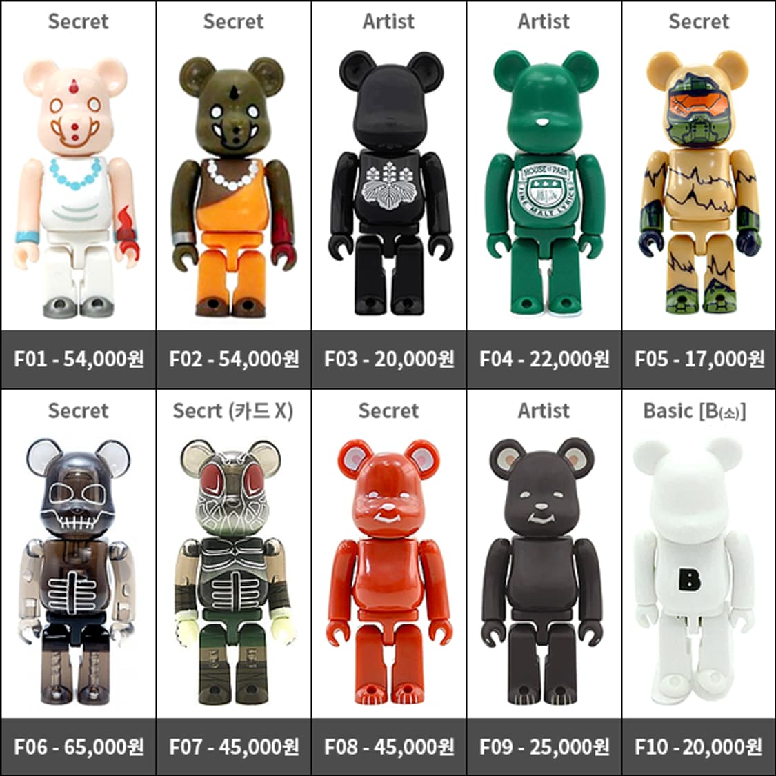 베어브릭(BE@RBRICK) 여러가지 / 100% 사이즈 상품이미지6