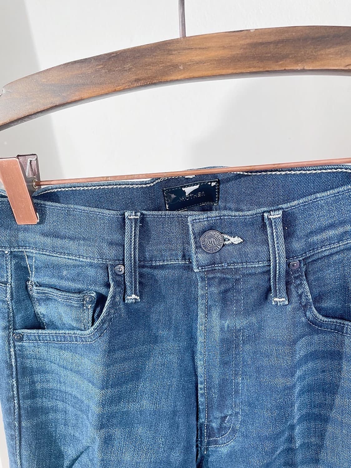 (정품/새상품) 마더 여성 진청 인사이더 크롭 데님 팬츠 상품이미지2