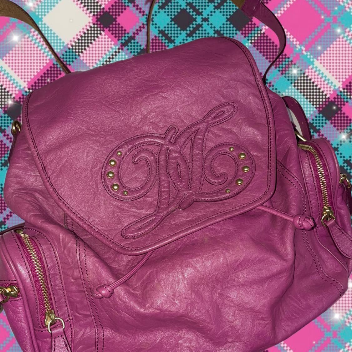 Daks 닥스 소가죽 백팩 갸루 y2k 가방 상품이미지2