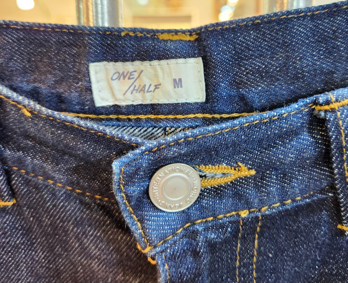 S-M) 제펜 셀비지 ONE/HALF  인디고 데님 스커트 상품이미지4