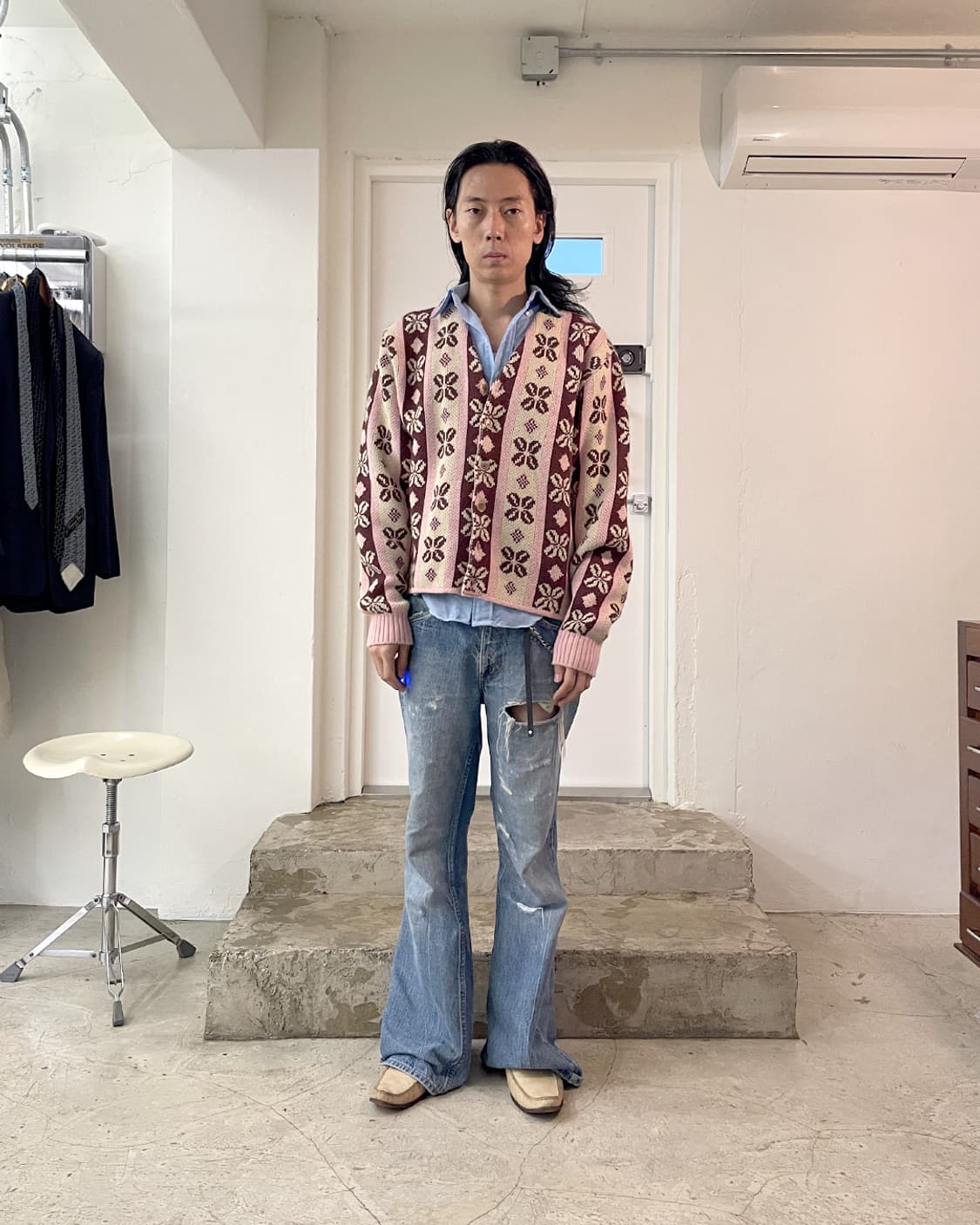 21FW 캐피탈 5G ECO 코나빈 스트라이프 가디건 3 상품이미지10