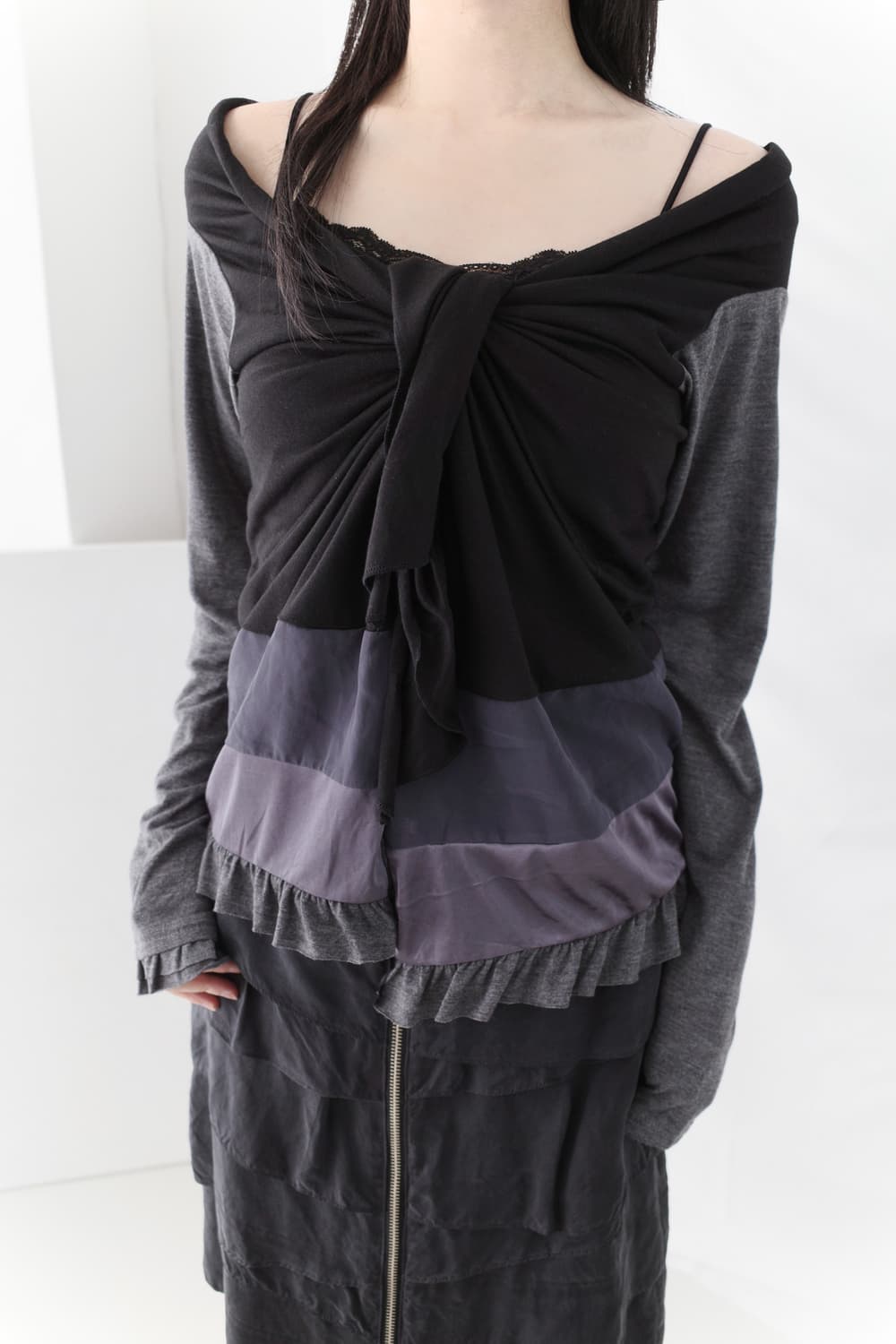 tie frill cardigun 상품이미지7