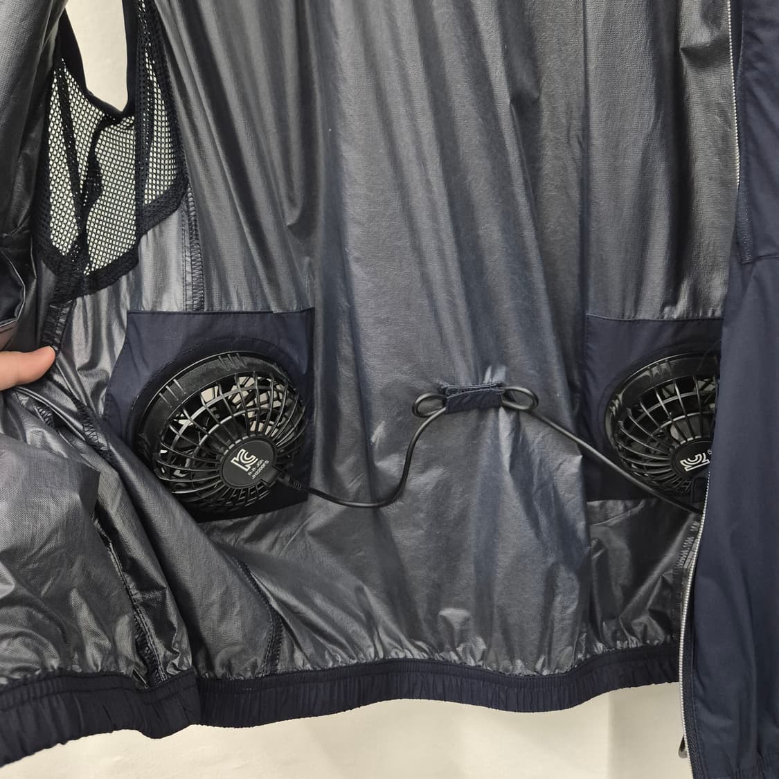 지벤 작업 조끼 에어 쿨링 팬 선풍기 110 상품이미지5