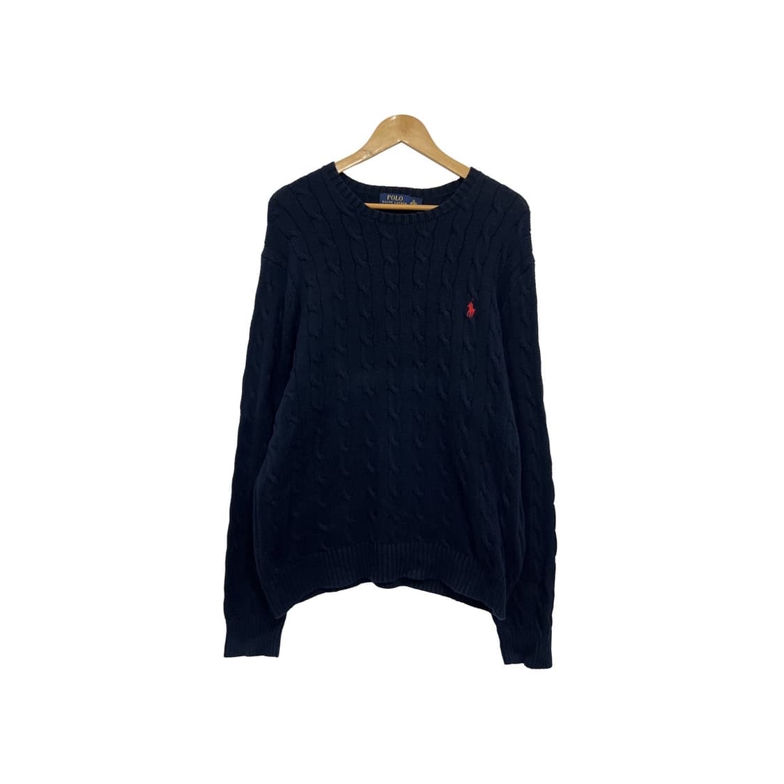 폴로 랄프로렌 네이비 케이블 꽈배기 니트 상품이미지1