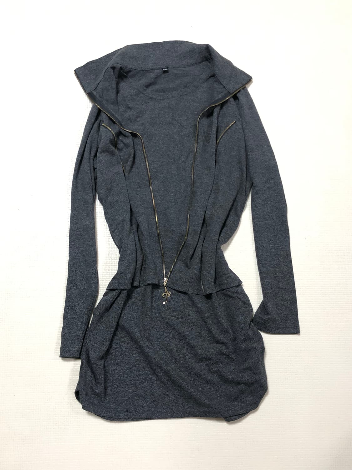 빈티지 그레이 펑크 원피스 상품이미지10