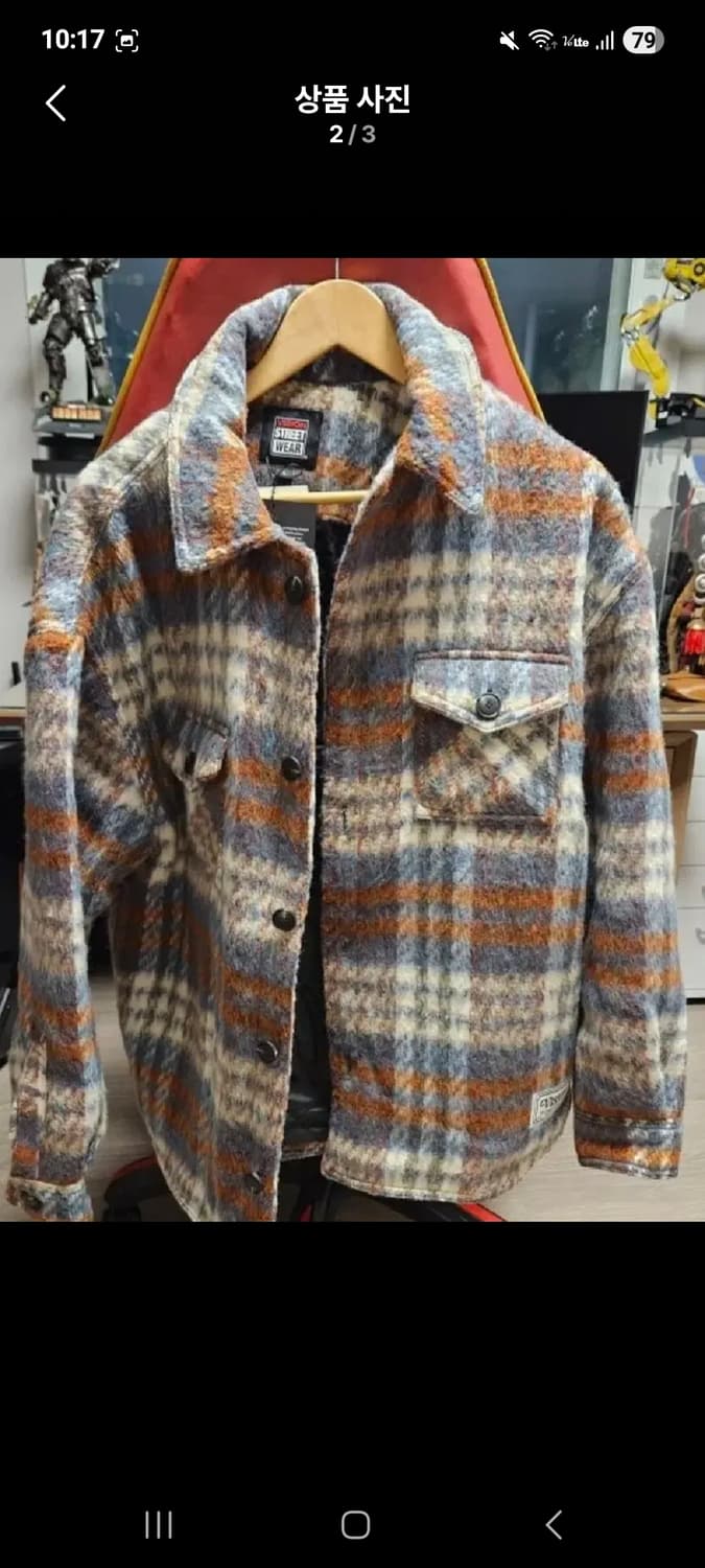 비전스트릿웨어VSW Padded Check Shirt Jacket L 상품이미지2