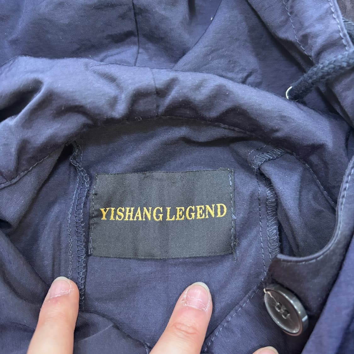 실측 YISHANG LEGEND 후드 트렌치 코트  0427E 상품이미지3